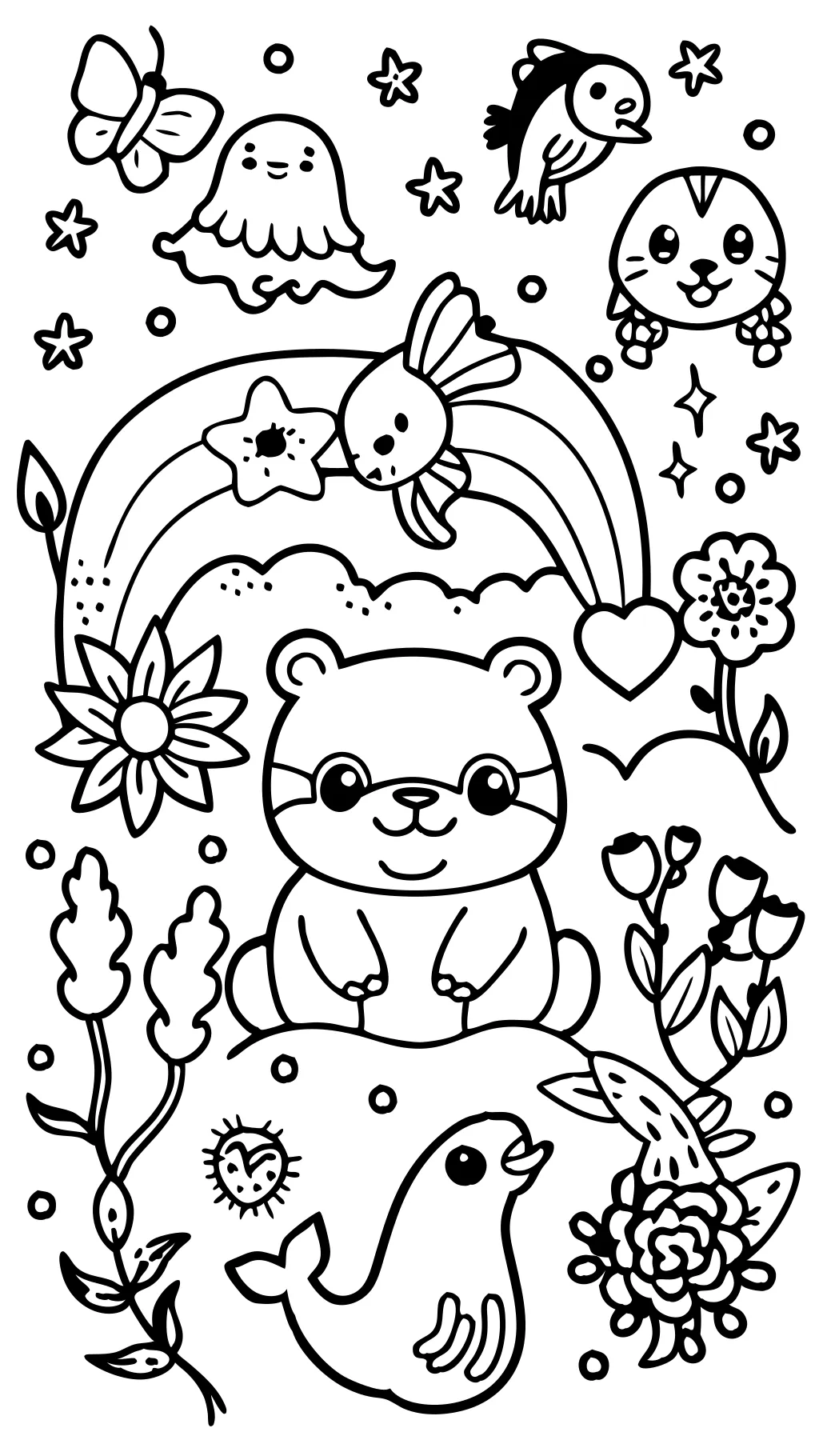 lisa frank coloring page